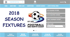 Desktop Screenshot of footballmidnorthcoast.com